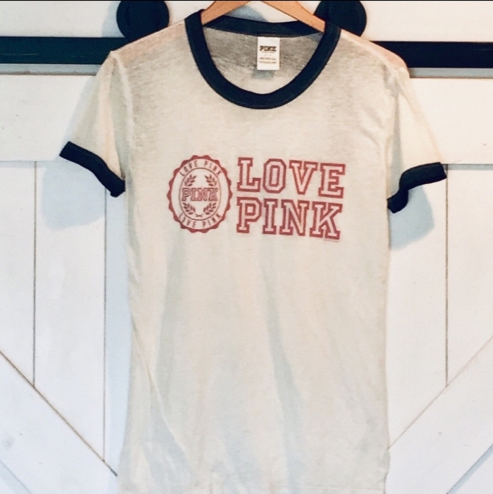 White&Pink Victoria Secret shirt